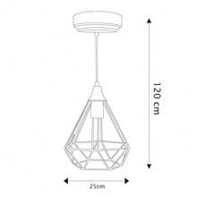 Lampara Colgante Rubi Variedad de Colores. - Dorado - Ver 4