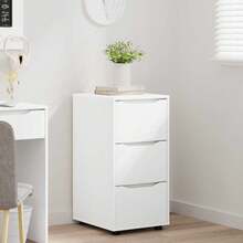 vidaXL Armadio da tavolo Bianco 40 x 48 x 81 cm Legno d'ingénierie - Bianco - Visualizzare 5