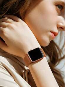 Nylon Watch Band, Compatible With Apple Watch Bands 38mm, 40mm, 41mm, 42mm, 44mm, 45mm, 46mm, 49mm. Soft, Breathable, Elastic Nylon Band. Compatible With Apple Watch Series Ultra/11/10/9/8/76/5/4/3/SE. Men's And Women's Sports And Casual Watch Bands.Easy To Wear - Brown - View 4