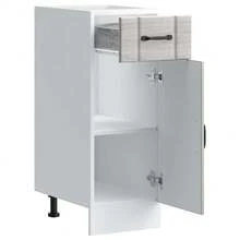 vidaXL Armoire de cuisine Lucca sonoma gris bois ingénierie - Gris - Voir 4