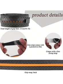 3pcs Dual-Color Dragon Bone Textured Anti-Slip Grip Tape, Suitable For Fishing Rods, Pliers, Oars - Adhesive Backed Design, Sweat & Slip Resistant, Enhances Control, Ideal For Fishing Enthusiasts - Multicolor - View 2