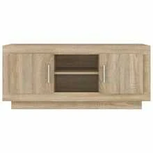 vidaXL Mobile TV chêne sonoma 102x35x45 cm wood engineering - Castano - Visualizzare 5