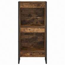 vidaXL Bücherregal, geräucherte Eiche, 80 x 30 x 155 cm, Holzwerkstoff - Braun - Übersicht 5