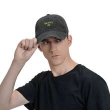 BRASIL Flag Print Baseball Cap - Classic Washed Vintage Snapback Hat, Outdoor Casual Sports Streetwear Vacation Hat, Brazilian Style Street Hip-Hop Chic - 黑色 - 查看 7