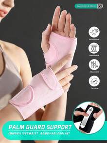 1 Stück verstellbare Kompressionshandgelenkstütze mit Schiene, professionelle Handgelenkstütze für Karpaltunnelsyndrom; abnehmbare gebogene Schiene passt zu Handfläche und Handgelenk; in Schwarz und Pink erhältlich; unisex; geeignet für den täglichen Gebrauch, zusätzliche Fixierung in der Nacht, Sport, Reisen, Fitness, Skifahren, Fußball, Gewichtsverlusts und Golf; universelles verstellbares Design passt für linke und rechte Handgelenke. - Verschiedenfarbig - Übersicht 3