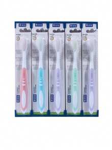 Unisex Manual Dual-Color Sharpening Silk Toothbrush, Single Adult Soft Bristle Toothbrush, Household Daily Use Excellent Toothbrush, Anti-Slip Silicone Toothbrush - Multicolor - View 6