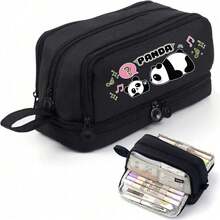 6pcs Boxed Ink Panda Gel Pen, Chinese Style Fresh National Treasure Animal 0.5mm Black Signature Pen,Large-Capacity Multi-Layer Pencil Case,Back To School Supplie Essentials Office Supplies Valentine's Day Gifts - Multicolor - View 12