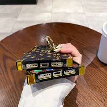 Ốp lưng điện thoại Apple S25ultra thời trang 17promax, mới 17pro với vòng giữ điện thoại ẩn S24/S21ultra/S22/S22P/S22u/S23/A52/A72/S26 hình vuông, cạnh mềm, chống rơi, bảo vệ sang trọng, kiểu dáng retro, cạnh thẳng, dành cho 17plus/16promax/16plus/16pro/16/15promax/15plus/15pro/15/14promax/14plus/14pro/14/13promax/13pro/13/12promax/12pro/12/11promax/11, ốp bảo vệ màn hình, đinh tán, viền mạ điện. - Màu quả mơ + giá đỡ nhẫn - Xem 5