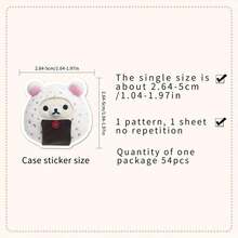 Cute Rilakkuma Bear Stickers Set 54 Pcs Adhesive Vinyl Decals For Diy Craft Laptop Water Bottle And Notebook Decoration - 54pcs - View 4
