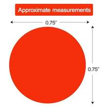 1400 PCS Red Dot Stickers Round Coding Labels Circle Dots Labels Stickers Polka Circle Dot Stickers Label Sticker For Office,Classroom,Papers Etc - Red/1400pcs - View 3