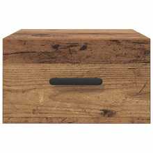 vidaXL Armoire de chevet Bois ancien 35 x 35 x 20 cm Bois d'ingénierie - Tabac - Voir 6