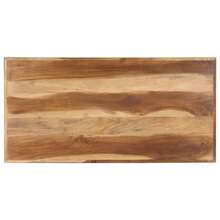 vidaXL Table de salle à manger 120x60x75 cm Bois avec finition miel - Tabac - Voir 4