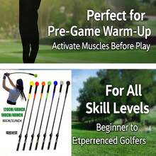 Dụng cụ tập đánh golf có trọng lượng linh hoạt - Tăng cường sức mạnh, nhịp điệu và độ chính xác khi luyện tập tay phải trong nhà, Phụ kiện chơi golf - 40"(100cm) - Xem 5