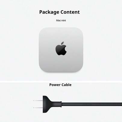  Apple Mac Mini M4 (10 núcleos, 16GB+512GB SSD) Computadora de escritorio color plata