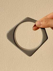 1 chiếc vòng tay tròn bóng bẩy hình học bất đối xứng, kiểu dáng tối giản, thích hợp cho mùa hè. - Nhiều màu - Xem 12