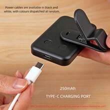 1pc Selfie LED Fill Light, 3 Lighting Modes, Adjustable Brightness, USB Rechargeable, Portable Detachable Clip. Suitable For Smartphone Photography Lighting, Laptop, Tablet, Meetings, Makeup, And Holiday Occasions. Built-In 250mAh Rechargeable Lithium Battery.