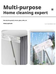 静电除尘纸拖把，一次性拖把垫，家用清洁湿巾拖把套装，免接触清洁 - 彩色 - 查看 8