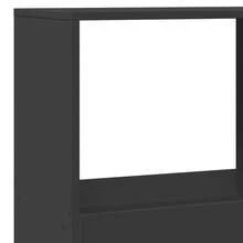 vidaXL Cloison de separation black 100x33x175 cm made of engineering - Preto - Ver 7