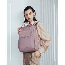 New 4-Piece Multifunctional, Large-Capacity Women's Backpack, Perfect For Business Trips And Travel - 2703 Black Backpack + 14/20-inch Leaf Embossed Trolley Case - View 3