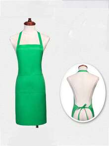 1件装/3件装/6件装围脖式围裙，纯色围裙，工作服