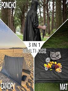 一件防水轻便连帽雨披外套，男女通用，带口袋，适合成人户外徒步，加厚防水全身雨衣，长袖连帽雨披，适合户外运动、成人骑行徒步，时尚连体雨衣，妇女节礼物，旅行必备，婚礼回礼，Y2K风格，卧室装饰，汽车配件，厨房装饰，母亲节礼物，卧室装饰，花园装饰，厨房装饰，夏季，海滩装饰，旅行必备，房间装饰，软萌，毕业季礼物 - 彩色 - 查看 5