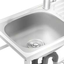 YUNRUX Kitchen Sinks - Silver - View 4