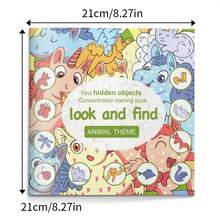 Visual Search And Object Identification Activity Notebook, Animal/Holiday/Lifestyle Scenes, Observation And Focus Training, Screen-Free Puzzle Fun With Colorful Illustrations - Look and Find - View 3