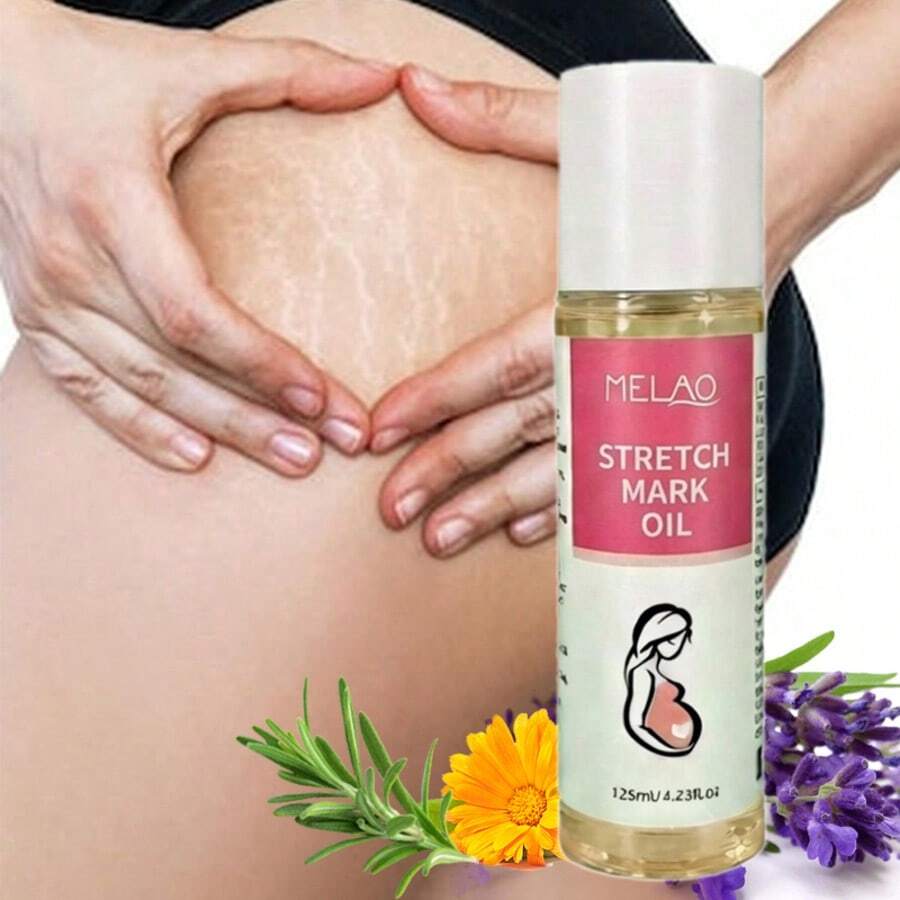 MELAO 紧致身体油，专为妊娠纹设计，孕期及产后使用，蕴含天然植物油，淡化妊娠纹，紧致肌肤，125毫升