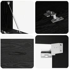 vidaXL Armadio Murale Chêne Nero 100 x 36,5 x 35 cm Bois d'ingénierie - nero - Visualizzare 9