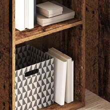 vidaXL Bibliothèque vieux bois 40x30x152 cm bois d'ingénierie - Tabac - Voir 3