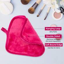 Facial Cleansing Towel, 13cm*13cm Facial Cleansing Towel, Super Soft Makeup Remover Dry Towel, Thick Cleansing Towel Suitable For Sensitive Skin, Soft And Absorbent, Cleansing And Removing Makeup. - Multicolor - View 8
