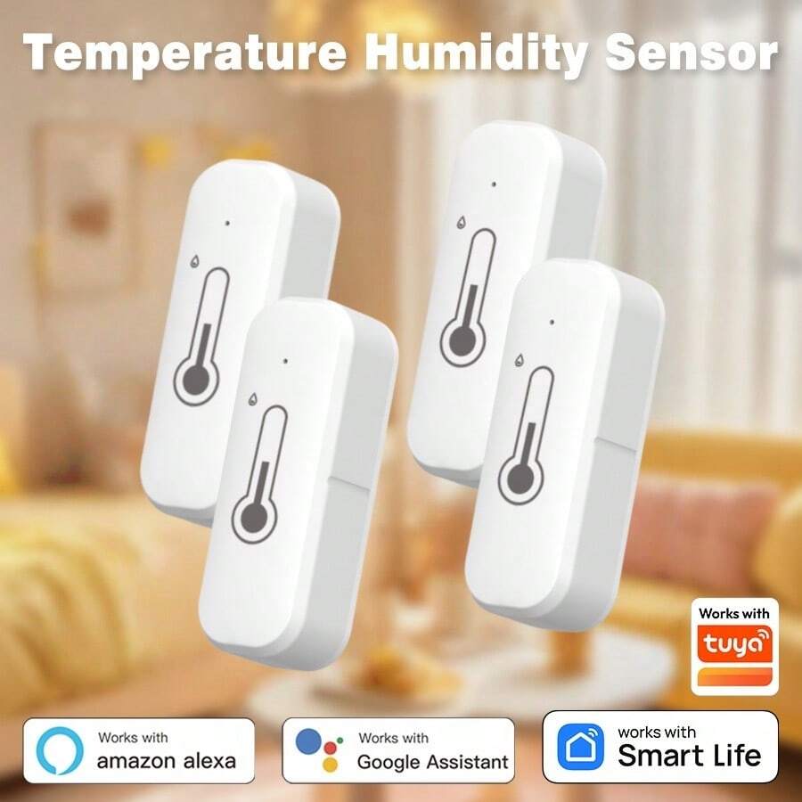 涂鸦智能WiFi温湿度传感器，兼容谷歌助手和Alexa。用手机即可查看温湿度。测量精准。