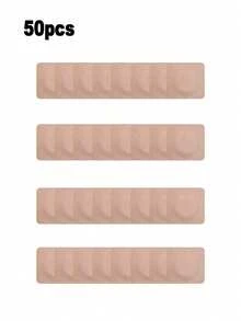 50/100片蓖麻油贴片，方便舒适，易于携带，吸水性强，适合所有人群，自粘式腹部贴片，可用于日常、居家、旅行，不含蓖麻油，1片装