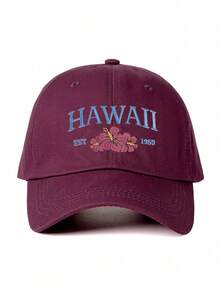 1 chiếc mũ lưỡi trai nữ in họa tiết hoa Hawaii, kiểu dáng cổ điển, có thể điều chỉnh, thích hợp cho hoạt động ngoài trời, chống nắng, du lịch biển mùa xuân/thu, mũ chống nắng phong cách Y2K unisex. - mũ bóng chày - Xem 32