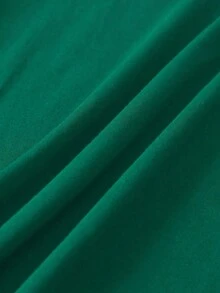 Spring Tops Fashion Letter Print Women's Round Neck Pure Cotton T-Shirt Simple Design, Comfortable And Breathable, Suitable For Daily Casual Wear, Versatile, Shows Natural And Elegant Style, Summer Party Essential, Local Delivery Loose And Comfortable Summer - màu xanh lá - Xem 4