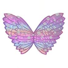 Décoration de sac à dos en forme d'aile de papillon, costume d'aile d'insecte pour fête d'anniversaire, accessoire de scène en forme d'aile, costume de cosplay en aile de papillon coloré - Multicolore - Voir 9