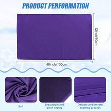 4 Pack Cooling Towels For Neck And Face, Hot Weather Neck Wrap Coolers For Gym Yoga Workout Sweat Towel(Y-4PACK-04) - 彩色 - 查看 4