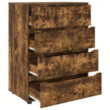 vidaXL Armarios de almacenamiento 2 piezas marrón fumé 80 x 48 x 105 cm - Marrón - Ver 7