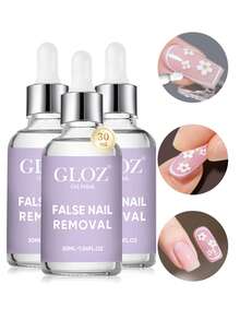 GLOZ Dung dịch tẩy gel móng tay 30ml, thích hợp cho móng giả, dung dịch tẩy gel móng tay trong suốt được nâng cấp, thích hợp cho móng acrylic, dung dịch tẩy sơn móng tay. - Trong sáng - Xem 11