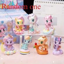 Muñeca de peluche de My Little Pony - Adorable muñeca coleccionable con melena arcoíris y Body de pony colorido, regalo de cumpleaños, accesorio para el cabello con coleta, apto para jugar y exhibir - Multicolor - Ver 6