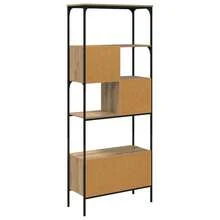 vidaXL Bibliothèque Chêne artisanal 76 x 33 x 188,5 cm - Tabac - Voir 7