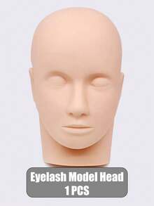 1个睫毛嫁接训练模型 - 睫毛嫁接练习模型 - 美容按摩练习头模型 - 睫毛嫁接套装 - 睫毛嫁接用品 - 眉毛纹绣模型 - 柔软硅胶材质 - 睫毛嫁接工具 - 适合初学者在家练习 - 彩色 - 查看 14