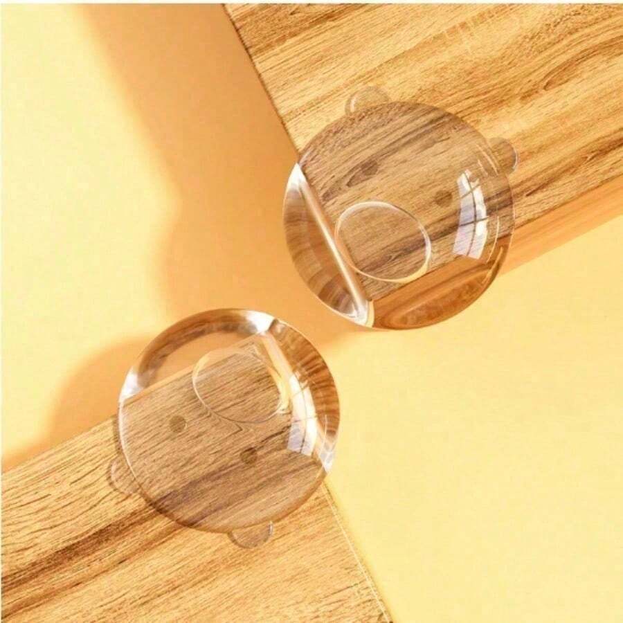 1pc Safety Anti-Collision Strip Protective Corner Table Corner Cover Bed Window Bag Table Sticker Coffee Table Right Angle Anti-Collision Angle - Transparent - View 1