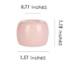 2PCS Sleek Ceramics Toothbrush Holder Stand Handmade Multi-Function Toothbrush Stand Waterproof For Bathroom And Countertops Pink - Hồng - Xem 4