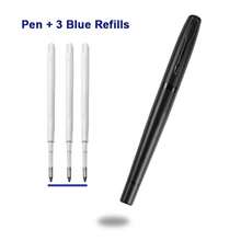 A Classic Black Metal Signature Pen/Matte Black Business Office Advertising Gel Pen/Company Promotion High-End Men's And Women's Administrative Pen/Student Calligraphy Practice Pen/Replaceable Pen Refill - Black - View 10