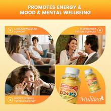 Mulittea Vitamin D3 & K2 M.K-7 Capsules - 60 Capsules | 10,000 I.U | Supports Immune, Bone & Cardiovascular Health | Plant-Based Supplement - một chai(60 cái) - Xem 4