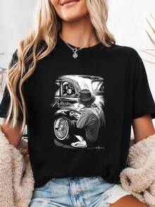 Gonzales Men'S Reflections Lowrider Skull DGA Art T Shirt - 黑色3 - 查看 2