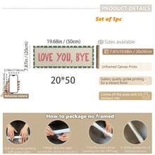 Tranh vải treo tường 1 tấm, tranh trang trí tường có khung, tranh in chữ "Love You Goodbye", trang trí cửa/tường, biển báo hành lang ngang, chữ trang trí lối vào hoặc phòng ngủ, trang trí ngày Valentine, trang trí lối vào, áp phích ngày Valentine, trang trí căn hộ, tranh nghệ thuật phong cách sinh viên, thẩm mỹ trang trí nhà cửa, quà tặng ngày Valentine, trang trí ngày Valentine hiện đại. - Nhiều màu - Xem 12