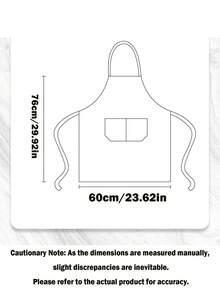 1pc/3pcs/6pcs Unisex Apron With 1 Spacious Pocket, Machine Washable, Suitable For Kitchen, Crafts, BBQ, Painting - Dark Green - View 6