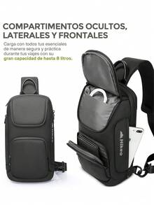 Hikeo Waterproof 9.7" Tablet Crossbody Bag - Black - View 7